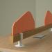 Worktable acoustic screen panel for tool rail - orange SWT-SPR-O