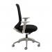 Sway black mesh back adjustable operator chair with black fabric seat, grey frame and base SWY300K2-G