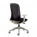 Sway black mesh back adjustable operator chair with black fabric seat, grey frame and base SWY300K2-G