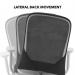 Sway black mesh back adjustable operator chair with black fabric seat, grey frame and base SWY300K2-G