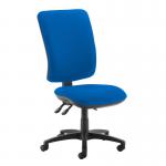 Senza extra high back operator chair with no arms - Scuba Blue SX40-000-YS082