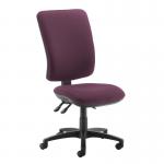 Senza extra high back operator chair with no arms - Bridgetown Purple SX40-000-YS102