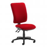 Senza extra high back operator chair with no arms - Belize Red SX40-000-YS105