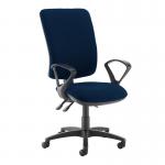 Senza extra high back operator chair with fixed arms - Costa Blue SX43-000-YS026