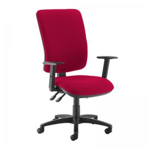 Senza extra high back operator chair with adjustable arms - Diablo