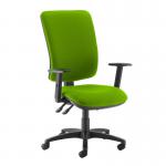 Senza extra high back operator chair with adjustable arms - Madura Green SX44-000-YS156