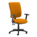 Senza extra high back operator chair with folding arms - Solano Yellow SX46-000-YS072