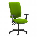 Senza extra high back operator chair with folding arms - Madura Green SX46-000-YS156