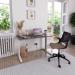 TR10 straight desk 1800mm x 800mm - silver frame, white top T18SWH