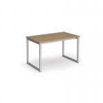 Otto benching solution dining table 1200mm wide - silver frame, kendal oak top TAOT1200-S-KO