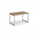 Otto benching solution dining table 1200mm wide - silver frame, kendal oak top TAOT1200-S-KO