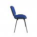 Taurus meeting room stackable chair with black frame and no arms - blue TAU40002-B