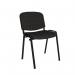 Taurus meeting room stackable chair with black frame and no arms - charcoal TAU40002-C