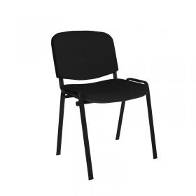 Taurus meeting room stackable chair with black frame and no arms - black TAU40002-K