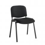 Taurus meeting room stackable chair with black frame and no arms - black TAU40002-K