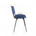 Taurus plastic meeting room stackable chair with no arms - blue with black frame TAU40002-PB