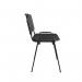 Taurus plastic meeting room stackable chair with no arms - black with black frame TAU40002-PK