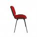 Taurus meeting room stackable chair with black frame and no arms - red TAU40002-R