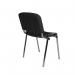 Taurus meeting room stackable chair with chrome frame and no arms - charcoal TAU40005-C