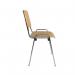 Taurus wooden meeting room stackable chair with no arms - beech with chrome frame TAU40005-W