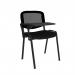 Taurus mesh back meeting room chair with writing tablet - black TAUMKW