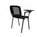 Taurus mesh back meeting room chair with writing tablet - black TAUMKW