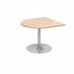 Trumpet base radial extension table 1000mm x 1000mm - beech