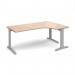 TR10 deluxe right hand ergonomic desk 1800mm - silver frame, beech top TDER18SB