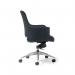 Tempo medium back executive chair in Black faux leather TEM200K2-K