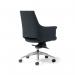 Tempo medium back executive chair in Black faux leather TEM200K2-K