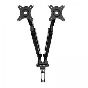 Click to view product details and reviews for Triton Gas Lift Space Saving Double Monitor Arm Black Tgdmarm K.