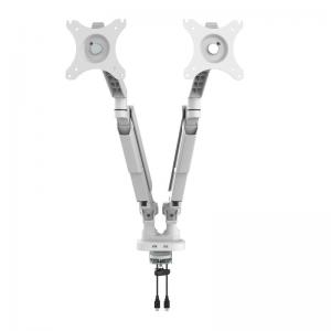 Click to view product details and reviews for Triton Gas Lift Space Saving Double Monitor Arm White Tgdmarm Wh.