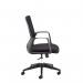 Toto black mesh back operator chair with black fabric seat and black base TOT300T1-K