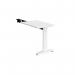 TR10 single return desk 800mm x 600mm - white frame, white top TR86WWH