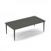 Trinity rectangular coffee table 1400 x 700mm - onyx grey top TR-TBL-RC-OG