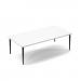 Trinity rectangular coffee table 1400 x 700mm - white top TR-TBL-RC-WH