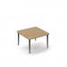 Trinity square coffee table 700 x 700mm - kendal oak top TR-TBL-SQ-KO