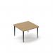Trinity square coffee table 700 x 700mm - kendal oak top TR-TBL-SQ-KO