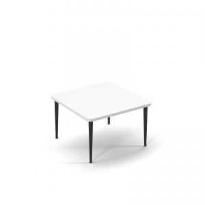 Image of Trinity square coffee table 700 x 700mm - white top TR-TBL-SQ-WH