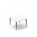 Trinity square coffee table 700 x 700mm - white top TR-TBL-SQ-WH