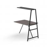 Trellis modular worktable 1400 wide add on unit in grey oak TRW-WSA14GO