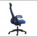 Tuscan high back fabric managers chair with head support - blue TUS300T1-B