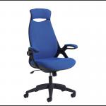 Tuscan high back fabric managers chair with head support - blue TUS300T1-B