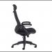 Tuscan high back fabric managers chair with head support - black TUS300T1-K