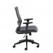 Travis grey mesh back operator chair with grey fabric seat and black base TVS300T1-K