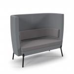 Tilly double seater high back sofa - forecast grey seat and back with late grey sofa body TY-HBS2-FG-LG
