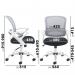 Tyler mesh back operator chair with white frame TYL-300T1
