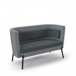 Tilly double seater low back sofa - elapse grey seat and back with late grey sofa body TY-LBS2-EG-LG