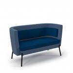Tilly double seater low back sofa - maturity blue seat and back with range blue sofa body TY-LBS2-MB-RB