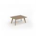 Unity coffee table 1000w x 800d with 4x solid oak legs, top in kendal oak UCR108-KO